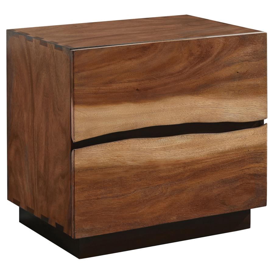 (image for) Winslow 2-drawer Nightstand Smokey Walnut