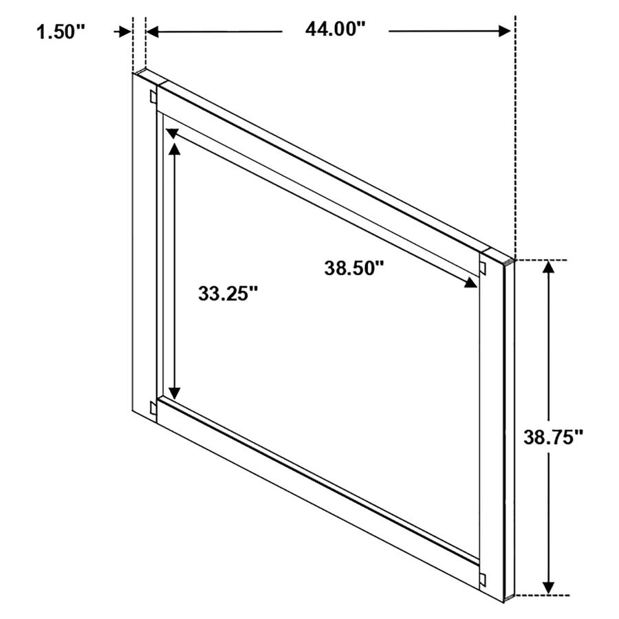 (image for) Winslow Dresser Mirror Smokey Walnut