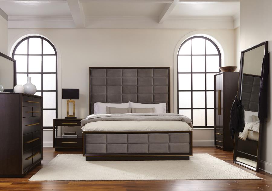 (image for) Durango 4-piece Eastern King Bedroom Set Smoked Peppercorn