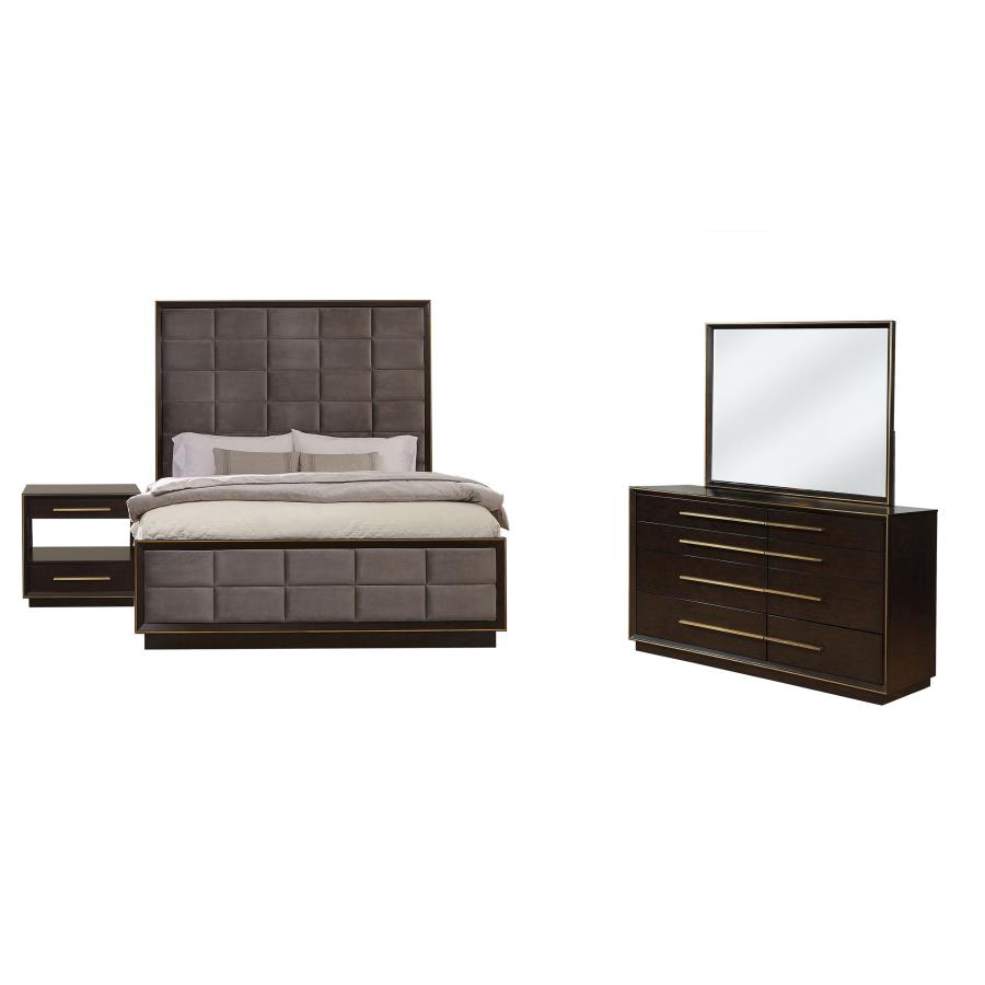 (image for) Durango 4-piece Queen Bedroom Set Smoked Peppercorn