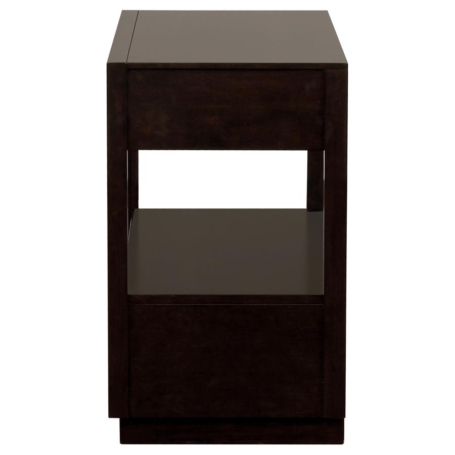 (image for) Durango 2-drawer Nightstand Smoked Peppercorn