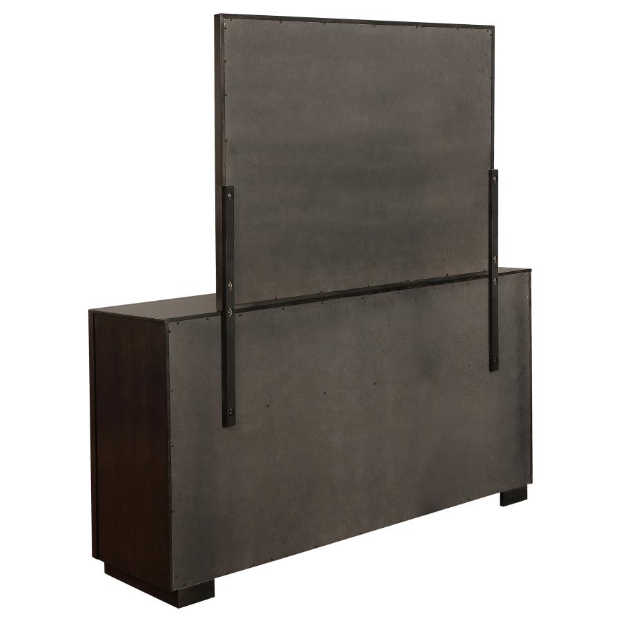 (image for) Durango 8-drawer Dresser with Mirror Smoked Peppercorn