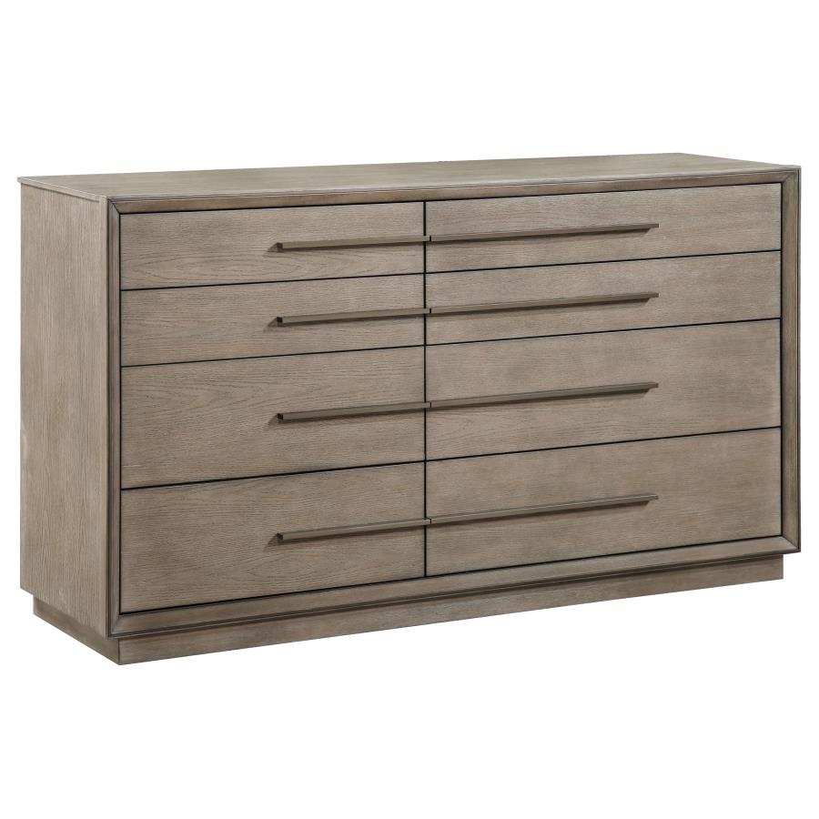 (image for) Durango 8-drawer Dresser Washed Oak - Click Image to Close