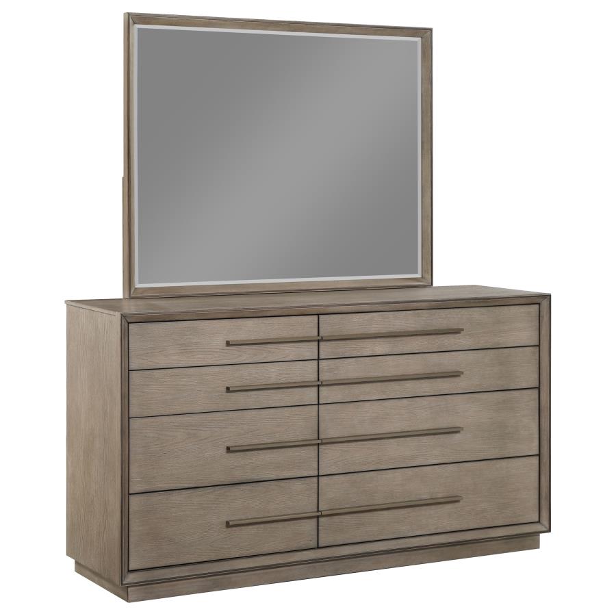 (image for) Durango 8-drawer Dresser and Mirror Washed Oak