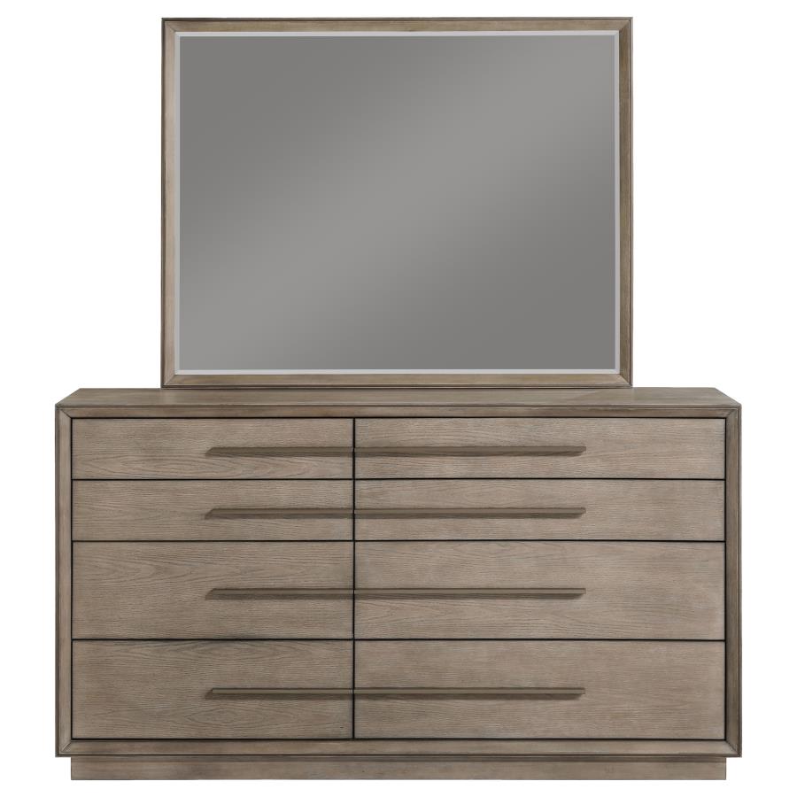 (image for) Durango 8-drawer Dresser and Mirror Washed Oak