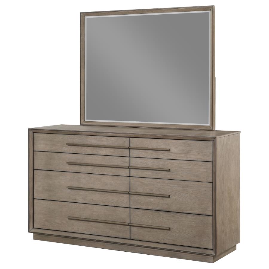 (image for) Durango 8-drawer Dresser and Mirror Washed Oak