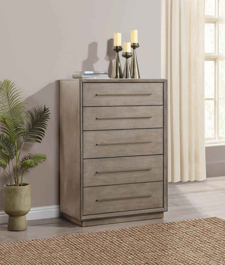 (image for) Durango 8-drawer Bedroom Chest Washed Oak