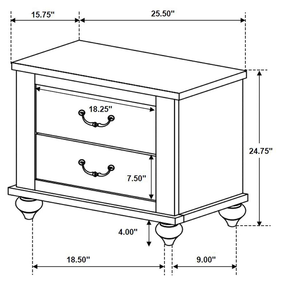 (image for) Stillwood 4-piece Queen Bedroom Set Vintage Linen