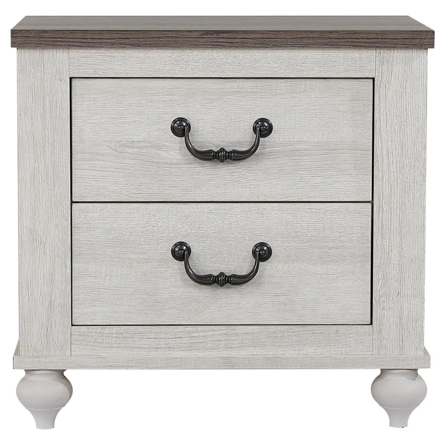 (image for) Stillwood 2-drawer Nightstand Vintage Linen