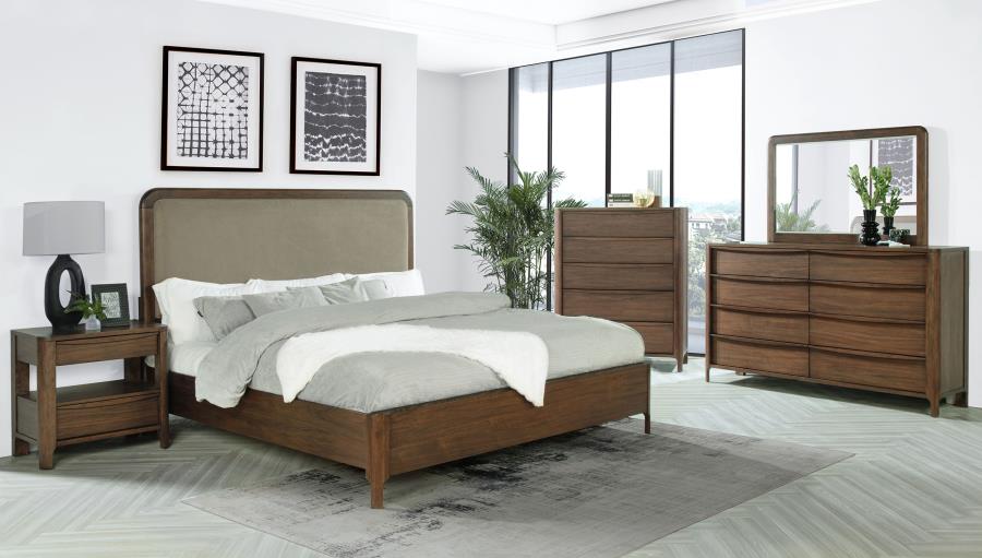 (image for) Maderia 5-piece Eastern King Bedroom Set Walnut