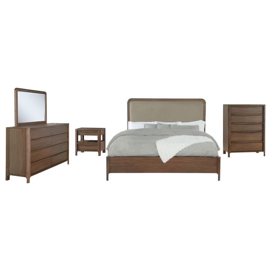 (image for) Maderia 5-piece Eastern King Bedroom Set Walnut