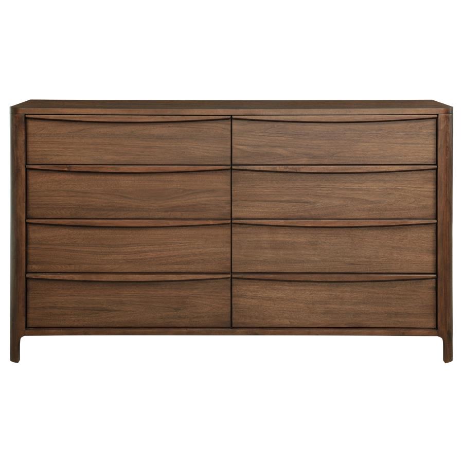 (image for) Maderia 8-drawer Dresser Cabinet Walnut