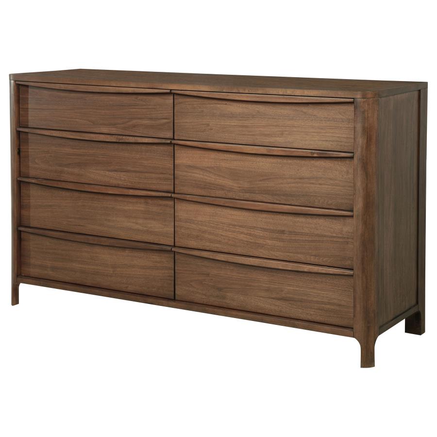 (image for) Maderia 8-drawer Dresser Cabinet Walnut