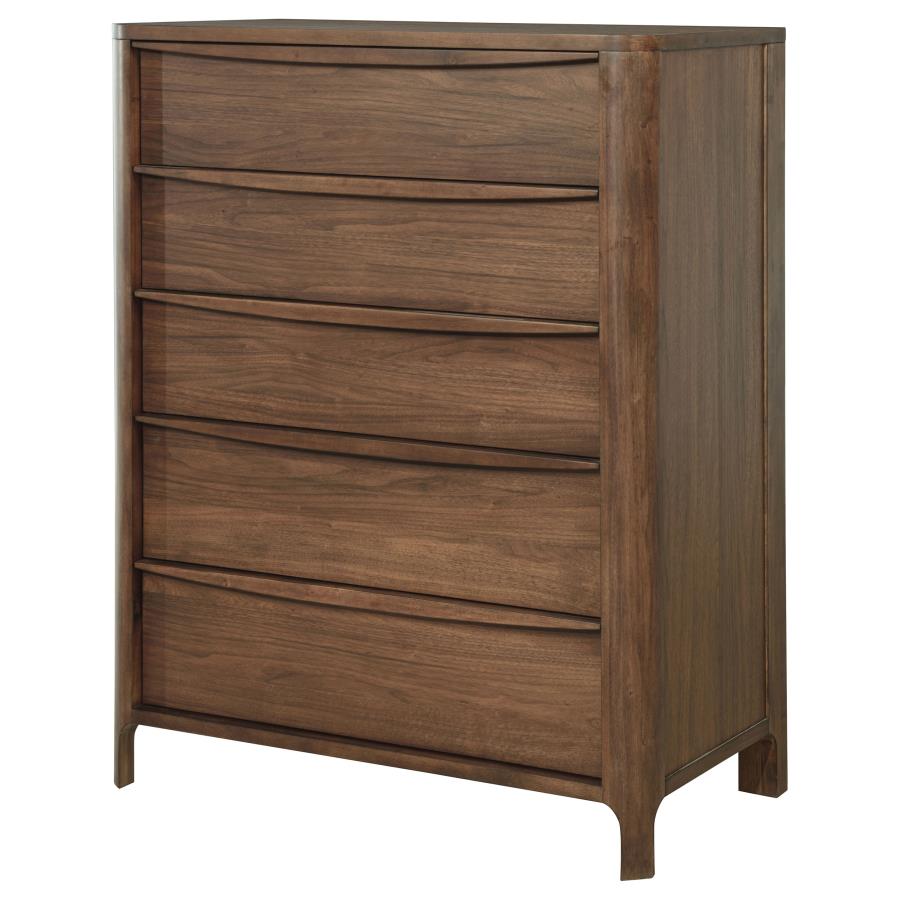 (image for) Maderia 5-drawer Chest of Drawers Walnut