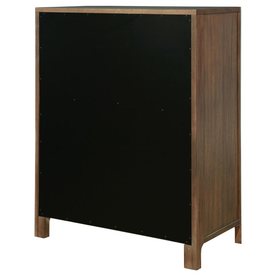 (image for) Maderia 5-drawer Chest of Drawers Walnut