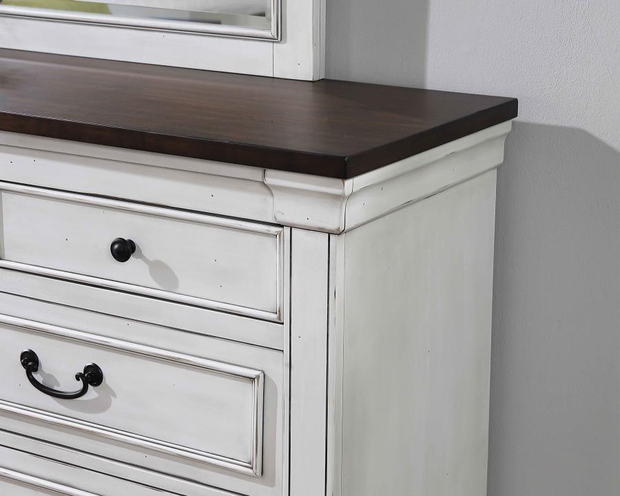 (image for) Hillcrest 9-drawer Dresser Distressed White