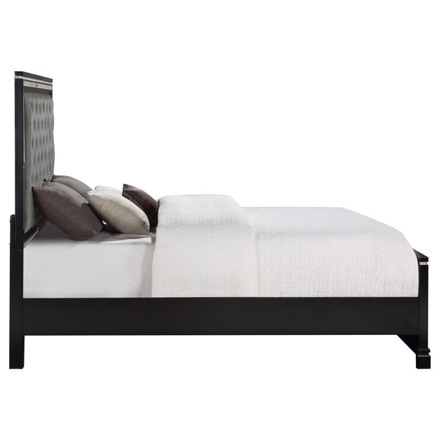 (image for) Cappola Wood California King Panel Bed Black