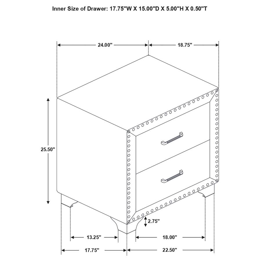 (image for) Melody 4-piece Queen Bedroom Set Grey