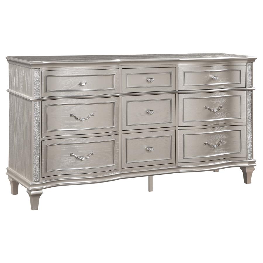 (image for) Evangeline 9-drawer Dresser Silver Oak - Click Image to Close