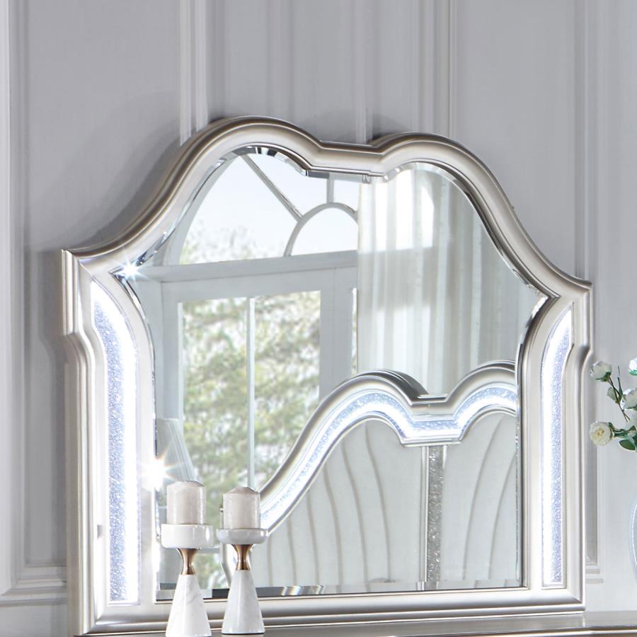 (image for) Evangeline Dresser Mirror Silver Oak