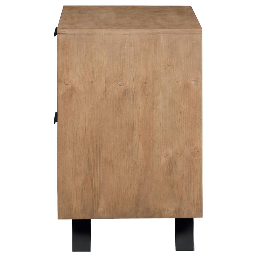 (image for) Taylor 2-drawer Nightstand Light Honey Brown