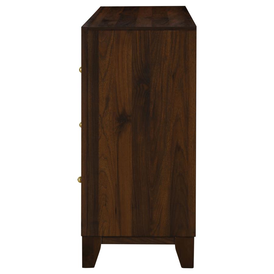 (image for) Welsley 6-drawer Dresser Cabinet Walnut