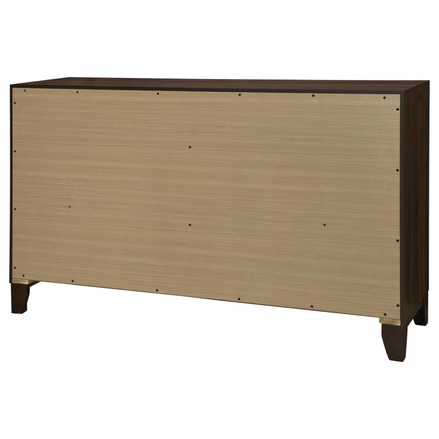 (image for) Welsley 6-drawer Dresser Cabinet Walnut