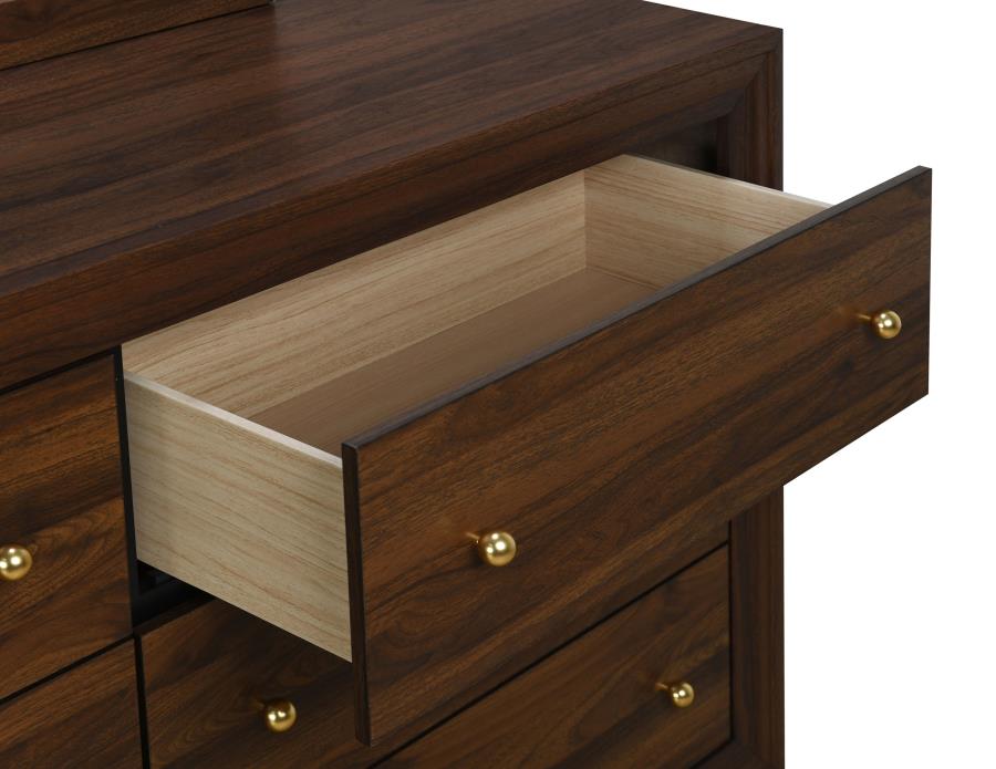 (image for) Welsley 6-drawer Dresser Cabinet Walnut