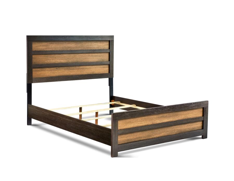 (image for) Dewcrest Queen Panel Bed Caramel and Licorice - Click Image to Close