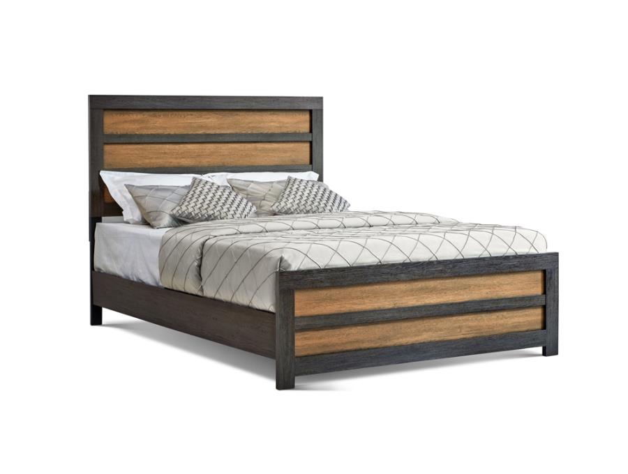 (image for) Dewcrest Queen Panel Bed Caramel and Licorice