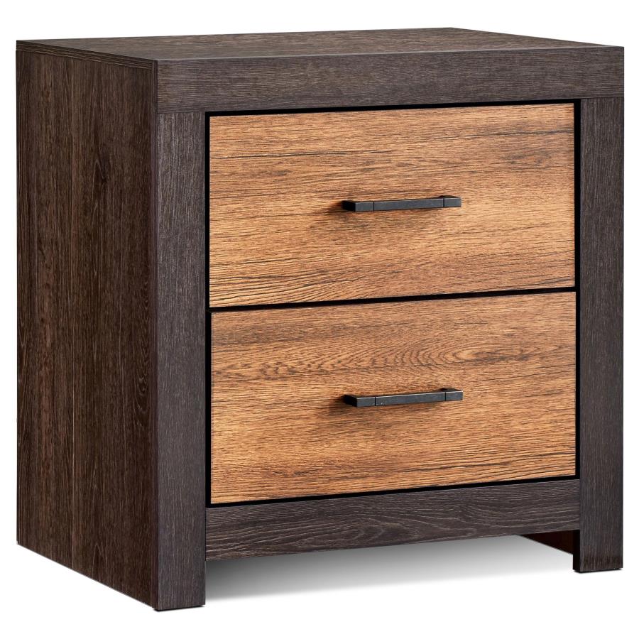 (image for) Dewcrest 2-drawer Nightstand Caramel and Licorice - Click Image to Close