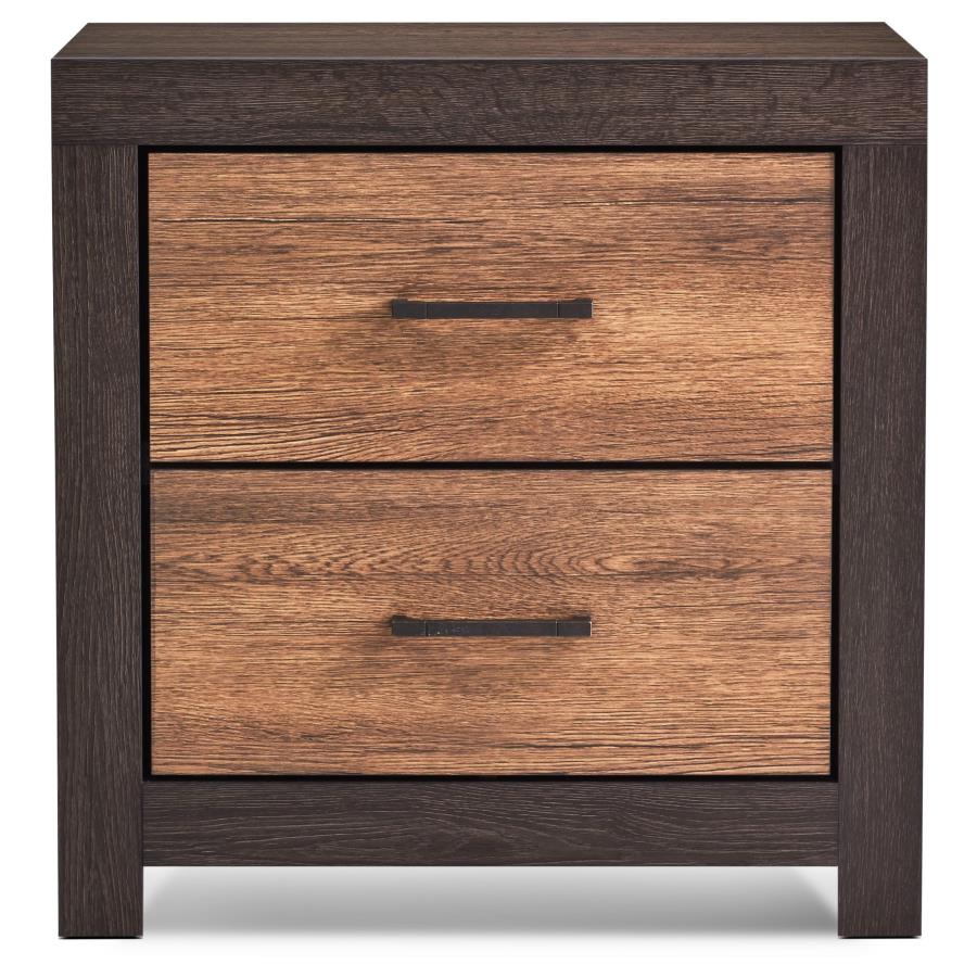 (image for) Dewcrest 2-drawer Nightstand Caramel and Licorice