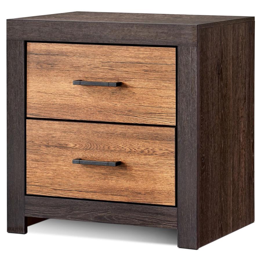 (image for) Dewcrest 2-drawer Nightstand Caramel and Licorice