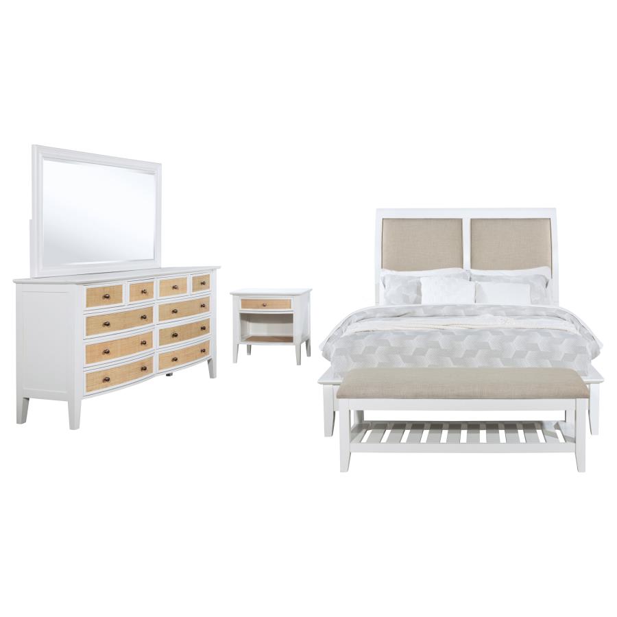 (image for) Bexhill 4-piece Eastern King Bedroom Set White