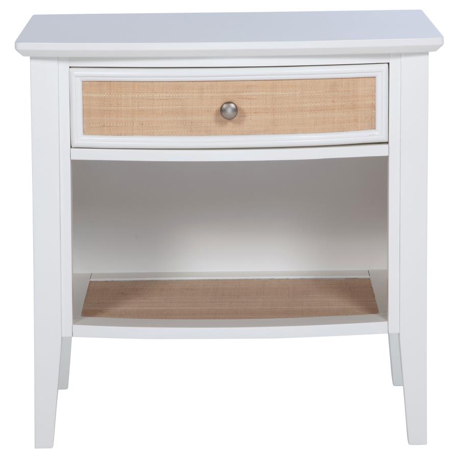 (image for) Bexhill 1-drawer Nightstand Bedside Table White