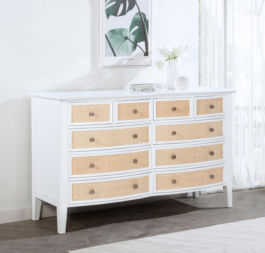 (image for) Bexhill 10-drawer Dresser Cabinet White