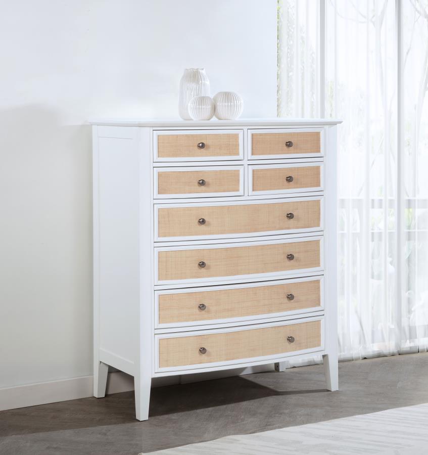 (image for) Bexhill 8-drawer Chest of Drawers White