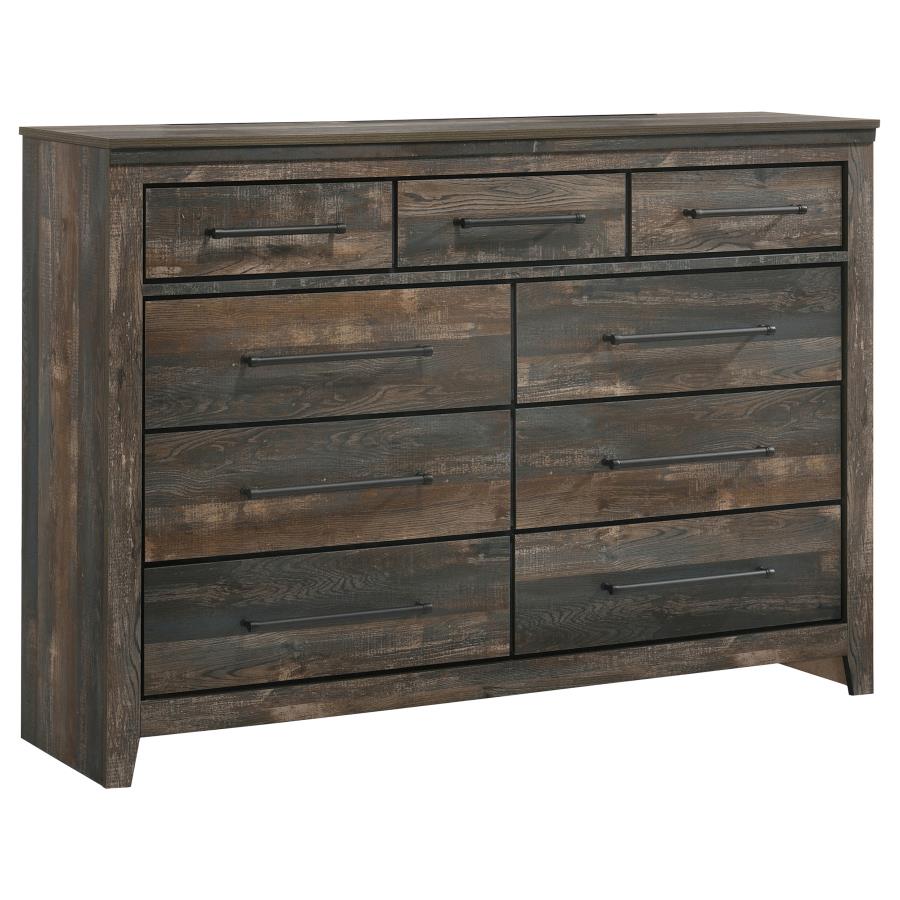 (image for) Ridgedale 9-drawer Dresser Weathered Brown