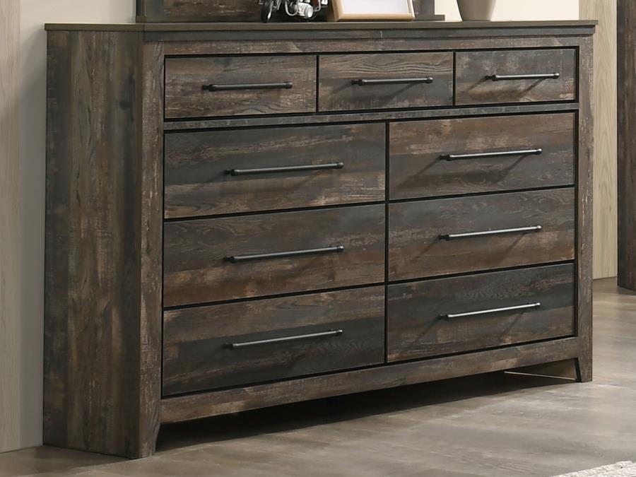 (image for) Ridgedale 9-drawer Dresser Weathered Brown