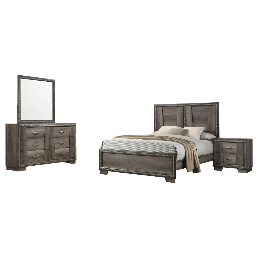 (image for) Janine 4-piece Eastern King Bedroom Set Grey