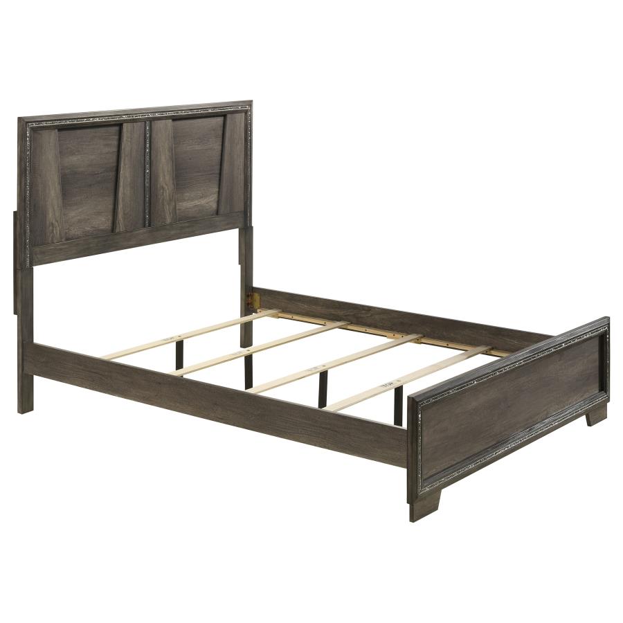 (image for) Janine Wood Eastern King Panel Bed Grey