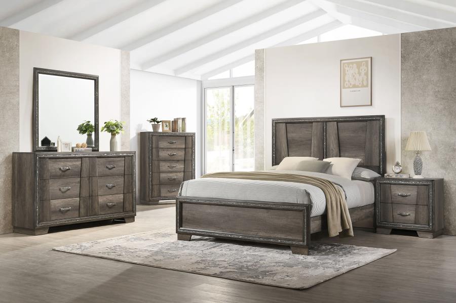 (image for) Janine 5-piece Queen Bedroom Set Grey