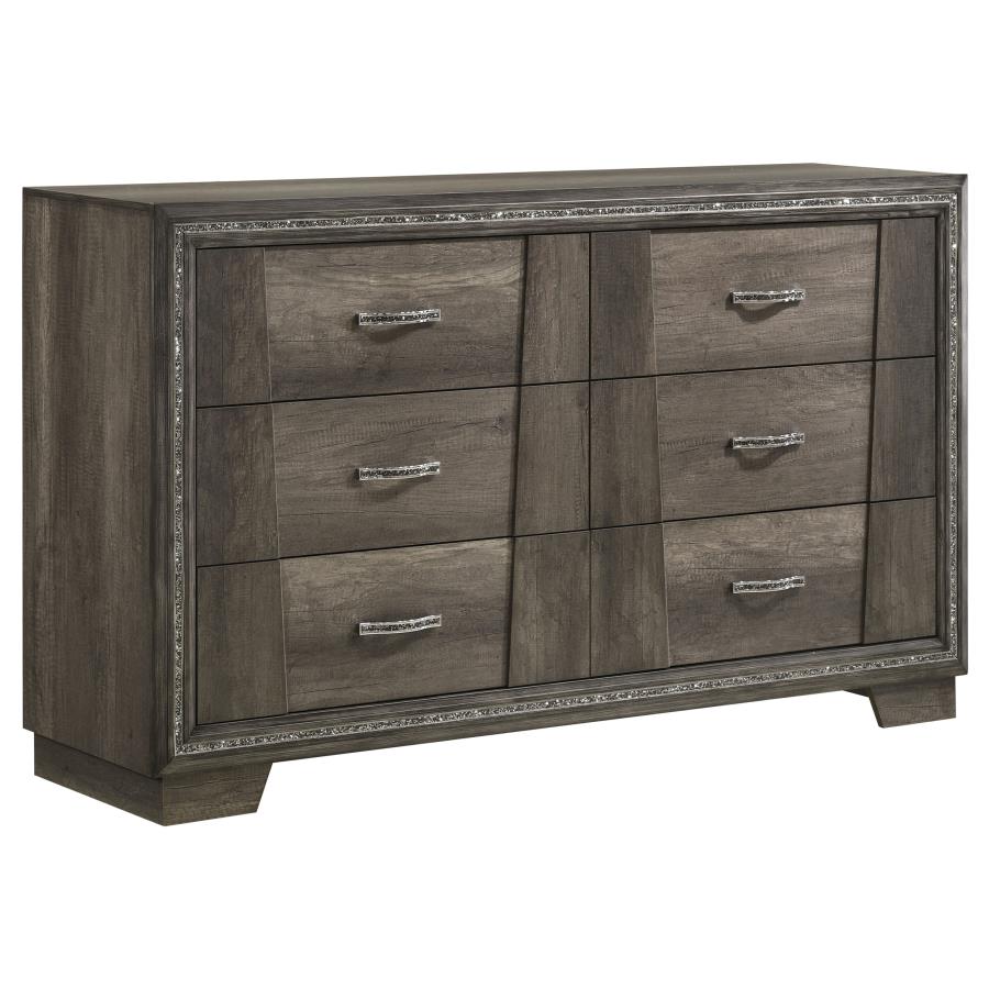 (image for) Janine 6-drawer Dresser Grey - Click Image to Close