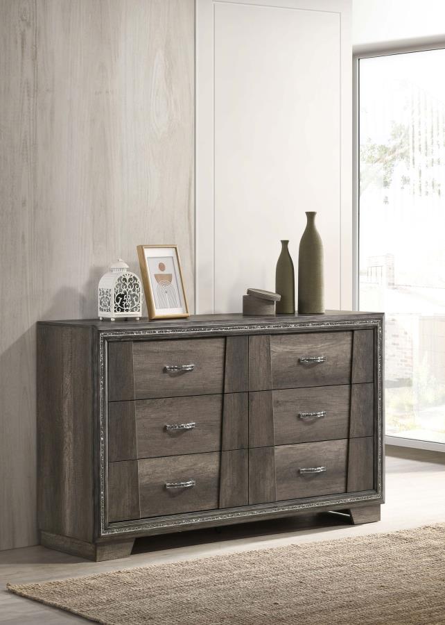 (image for) Janine 6-drawer Dresser Grey