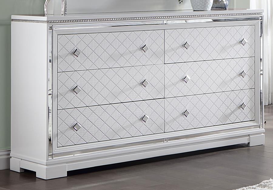 (image for) Eleanor 6-drawer Dresser White