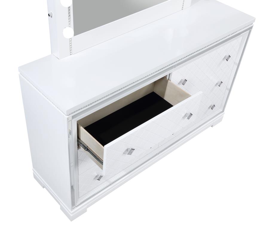 (image for) Eleanor 6-drawer Dresser White