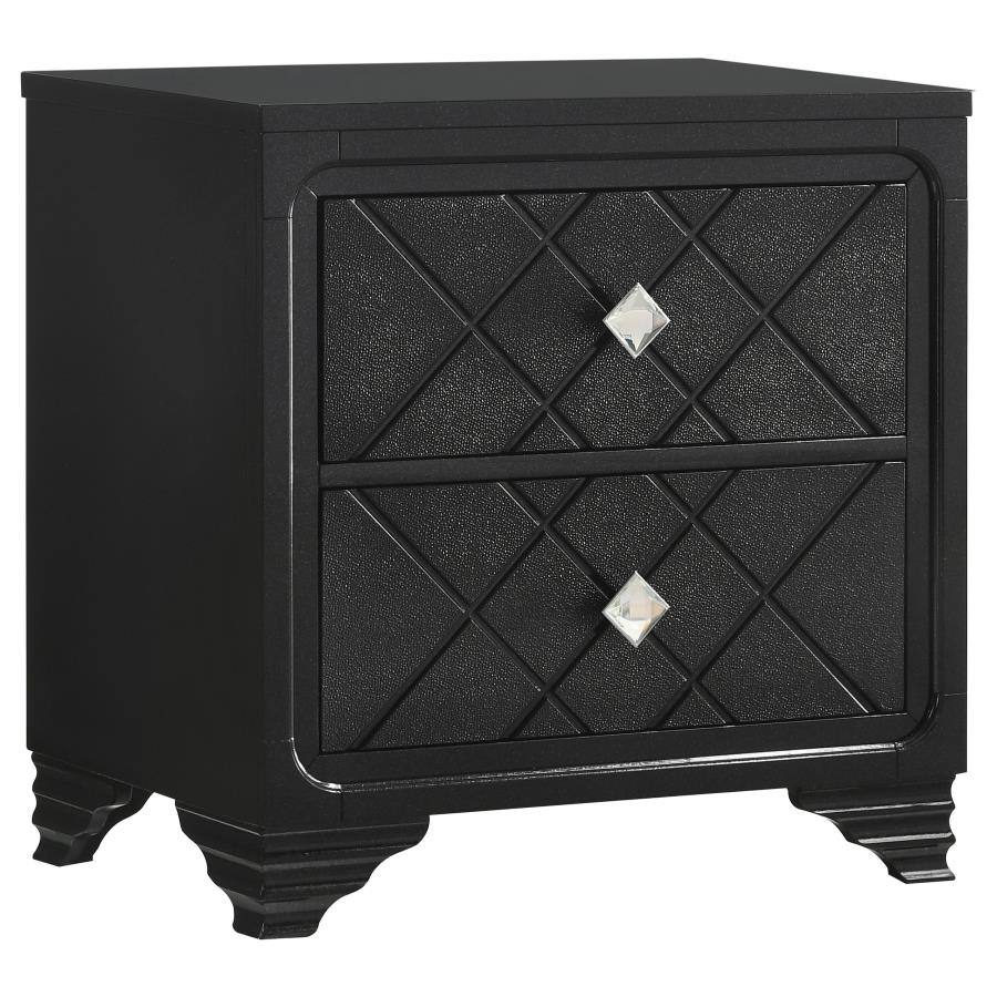 (image for) Penelope 2-drawer Nightstand Midnight Star - Click Image to Close