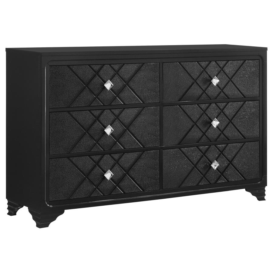 (image for) Penelope 6-drawer Dresser Midnight Star - Click Image to Close