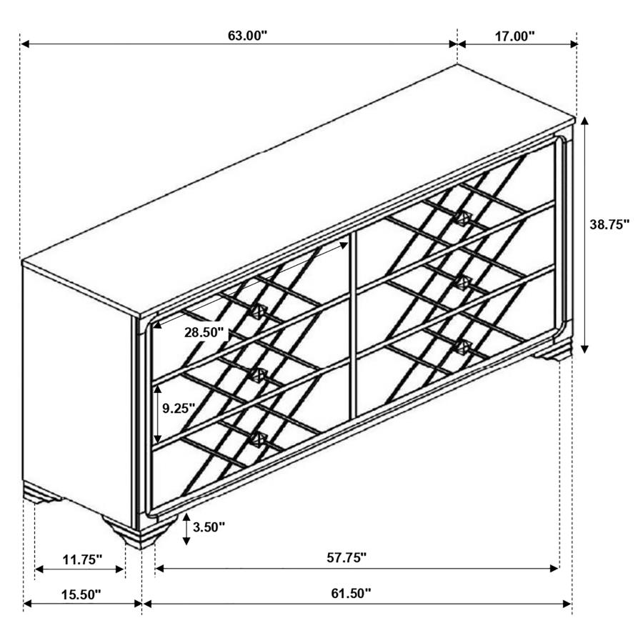 (image for) Penelope 6-drawer Dresser Midnight Star