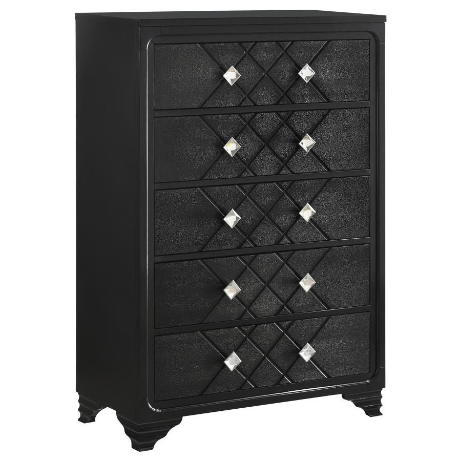 (image for) Penelope 5-drawer Bedroom Chest Midnight Star - Click Image to Close